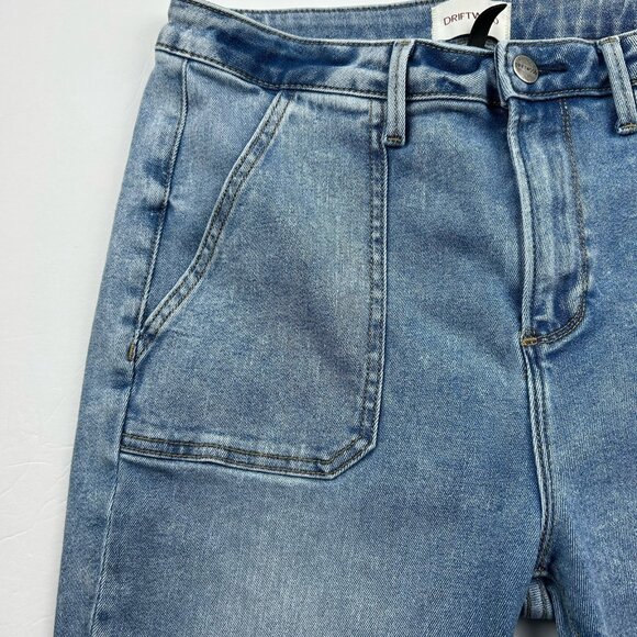 Driftwood Jeans Womens  Sz. 30x34 (30x30.5) Blue Farrah Flare Boho Bell Bottoms - Picture 10 of 16